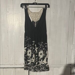 Black and White Floral Dress